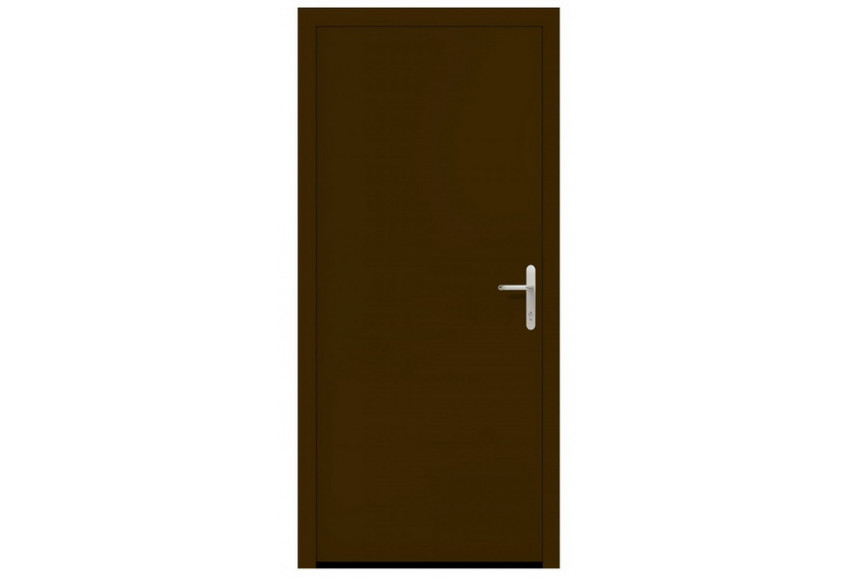Входная дверь Thermo46 TPS 010, Коричневый цвет RAL 8028