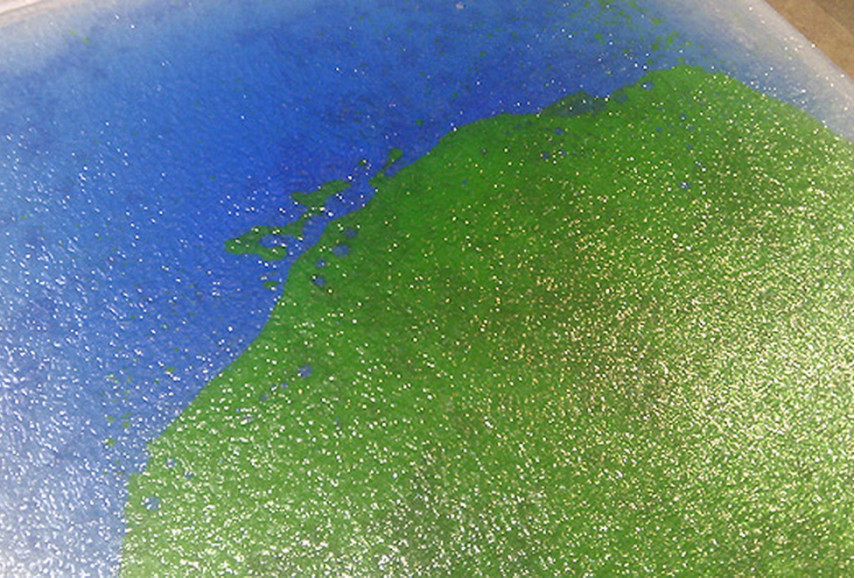 Живая плитка зелено-синий
