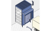 Шлюз-тамбур Thermo с 80 мм панелями изолирован со всех сторон, рассчитан для холодильных помещений